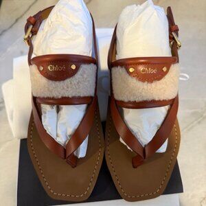 *NIB* Chloe Woody Thong Sandals
